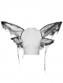 Black Gothic Patterned Mesh Butterfly Wings Harness