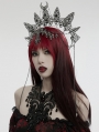 Silver Gothic Retro Skull Chain Halo Crown Headwear