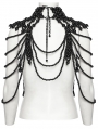 Black Gothic Multi-Layer Skull Beaded Harness Neck Cover