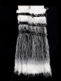 Black and White Gothic Punk Faux Fur Leg Warmers for Women