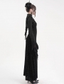 Black Gothic Retro Lace Embossed Velvet Shrug Cape for Women