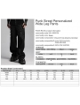 Black Gothic Punk Street Metal Personalized Wide Leg Pants for Men