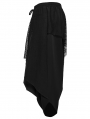 Black Gothic Dark Punk Drop Crotch Loose Pants for Men