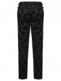 Black Gothic Gorgeous Palace Velvet Suit Pants for Men