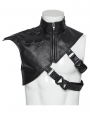 Black Gothic Cyberpunk Handsome Shoulder Armor for Men