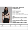 Black Gothic Cyberpunk Handsome Shoulder Armor for Men