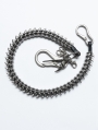 Silver Metal Apocalypse Punk Gothic Skeleton Leg Chain for Men