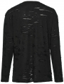 Black Gothic Decadent Loose Casual Knit T-Shirt for Men