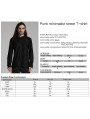 Black Gothic Punk Minimalist Street Distressed Knit T-Shirt for Men