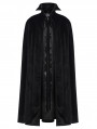 Black Gothic Bat Collar Dark Night Count's Long Cloak