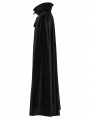 Black Gothic Bat Collar Dark Night Count's Long Cloak