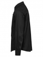 Black Gothic Cyberpunk Functional Long Sleeve Shirt for Men