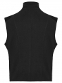 Black Gothic Cyberpunk Personalized Sweater Vest for Men