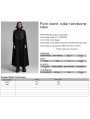 Black Gothic Punk Stand Up Collar Handsome Cape for Men