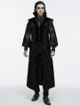 Black Gothic Stand Collar Gorgeous Sleeveless Jacket for Men