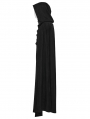 Black Gothic Punk Asymmetric Detachable Half Cloak for Men