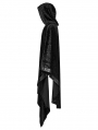 Black Gothic Dark Mage Hooded Robe Coat for Men