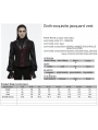 Red Gothic Exquisite Jacquard Flip Collar Vest for Men