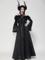 Black Gothic Rose Pattern Romantic Lace Cape for Women