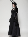 Black Gothic Elegant Velvet Lace Splicing Shrug for Women