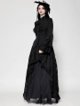 Black Gothic Multi-Layer Ruffled Noble Blouse for Women