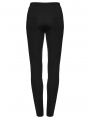 Black Gothic Mesh Splicing Leggings for Women