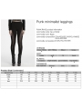 Black Gothic Mesh Splicing Leggings for Women