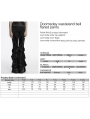 Black Gothic Doomsday Wasteland Flared Pants for Women