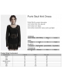 Black Gothic Punk Decadent Sexy Perspective Skull Knit Dress