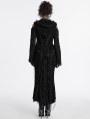 Black Decadent Gothic Fit Hooded Sweater Coat for Women