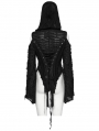 Black Decadent Gothic Fit Hooded Sweater Coat for Women