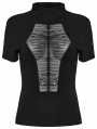 Black Gothic Perspective Coffin Short Sleeve T-Shirt for Women