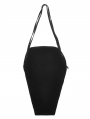 Black Gothic Horn Embroidery Coffin Bag