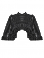 Black Gothic Elegant Vintage Lace Oversized Sleeves Cape for Women