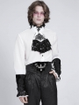 Black Vintage Gothic Irregular Spider Jacquard Girdle for Men
