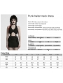 Black Gothic Punk Detachable Sexy Halter Neck Dress