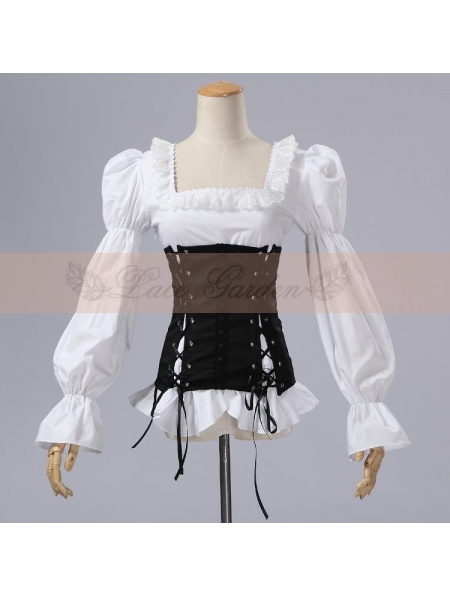 Black corset & White tops