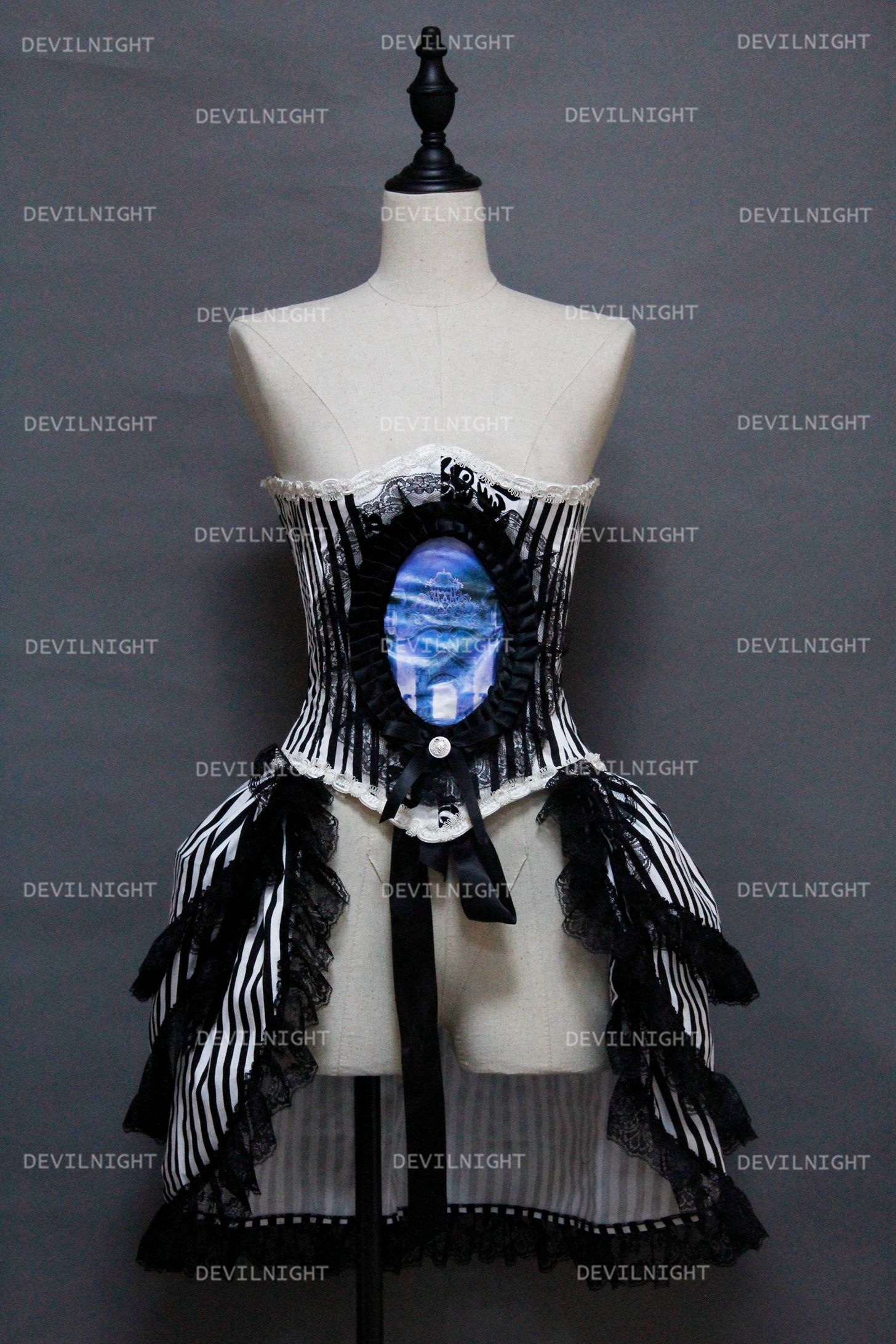 Gothic Corset Steampunk Burlesque Party Dress