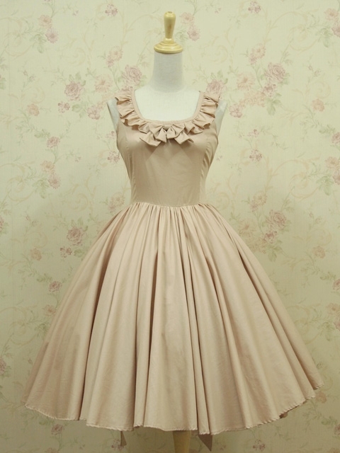 Nude Colors Sleeveless Classic Lolita Dress