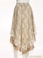 Lace High-Low Steampunk Skirt