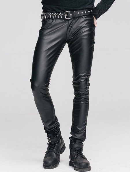 leather black pants - black leather flare pants - Leather Collection