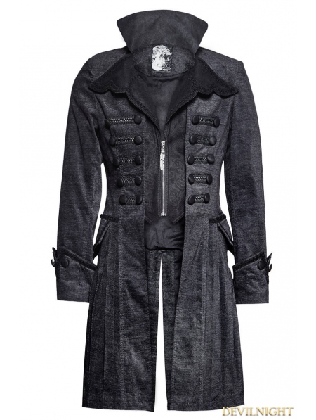 Gothic Decadent Noble Long Coat for Men - Devilnight.co.uk