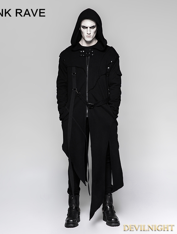 Black Gothic Darkly Punk Jacket for Men