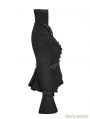 Black Steampunk Trumpet Sleeve Short Jacket for Women 