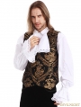 Gold Printing Pattern Gothic Vest for Men
