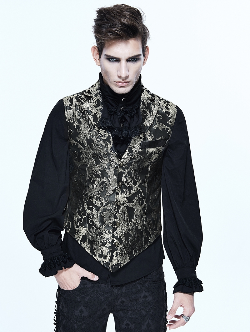 Gothic Vintage Pattern Waistcoat for Men