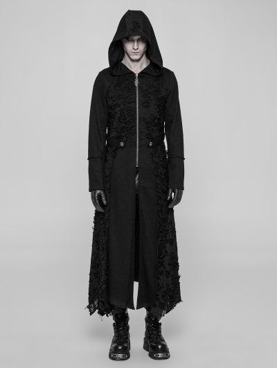 long hooded jacket mens