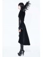 Black Gothic Vampire Dark Queen Coat for Women