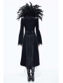 Black Gothic Vampire Dark Queen Coat for Women