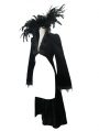 Black Gothic Vampire Dark Queen Coat for Women